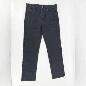 Black Straight-Leg Pants